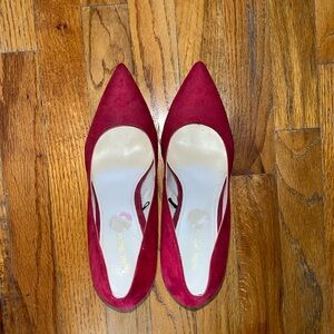 Cute red heels like new size 10